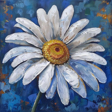 Daisy Flower Oil Canvas